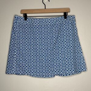 Rip Skirt Hawaii Womens Wrap Skirt Large‎ Blue Geometric Coverup Summer Beach
